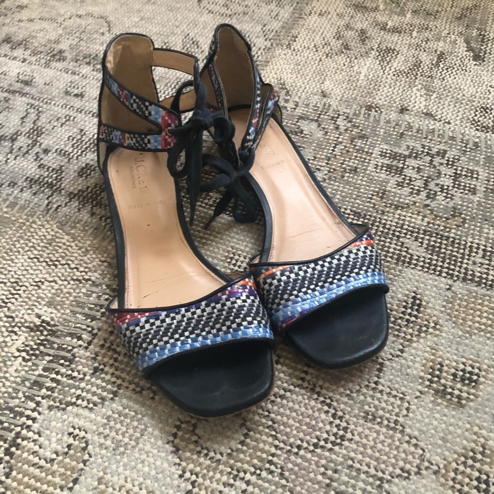 J Crew Patterned Sandals - image 1